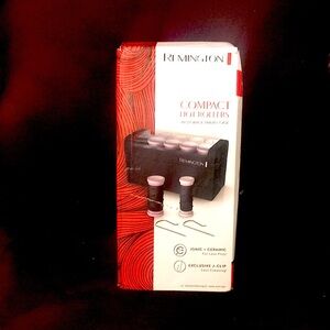 NEW IN BOX… REMINGTON COMPACT HOT ROLLERS IN STORAGE TRAVEL CASE